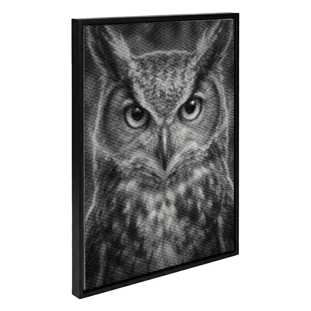 Angry Owl Dot Painting