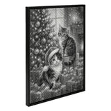 2 Christmascats Dot Painting