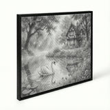 Swan Lake Dot Painting