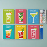 Cocktail Collection - Mini Paint by numbers 6 kappaleen setti