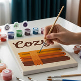 Mysiga höst-essentials - Mini Paint by numbers Set om 6