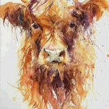 Diamond Painting - Highlander escocês marrom