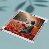 Diamond Painting - Buddha Lotusblomst