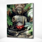 Diamond Painting - Buddha Lotusblomst
