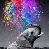 Diamond Painting – Bunter Elefant