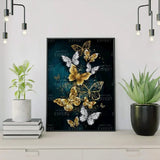 Diamond Painting - Gouden Vlinders