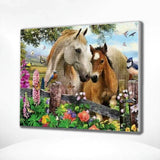 Diamond Painting - Cavalo e Potro
