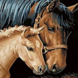 Diamond Painting - Horse with Foal