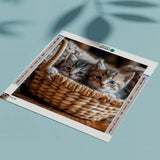 Diamond Painting - Kittens Basket
