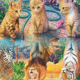 Diamond Painting - Gatinhos e Leões