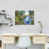 Diamond Painting - Landscape with Swans