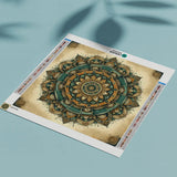 Diamond Painting - Mandala Yellow/Blue