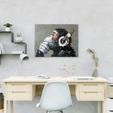 Diamond Painting – Affe mit Kopfhörern