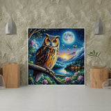 Diamond Painting - Pöllö yössä