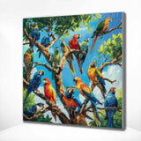 Diamond Painting - Papukaijaperhe