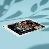 Diamond Painting - Tiger med Blomster