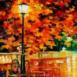 Diamond Painting - Radfahren in der Stadt