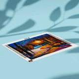 Diamond Painting - Metsän auringonlasku