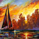 Diamond Painting - Segelboot