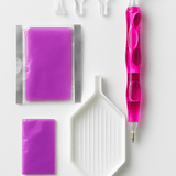 Ergonomic Diamond Painting Pen Kit – With Extra Wax & Premium Grip