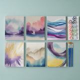 Ethereal horizons - Mini Paint by numbers 6 kappaleen setti