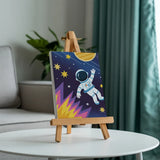 Pikku astronautit - Mini Paint by numbers -setti, 6 kpl