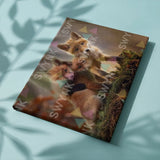 Painting by numbers 3 Foxes