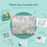 Paint by numbers Värikkäät kuumailmapallot