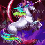 Malen nach Zahlen Buntes Einhorn