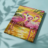 Painting by numbers Flamingos with Sunset