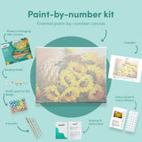 Painting by numbers Sunflowers in a Basket