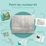 Painting by numbers Pine Trees