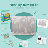 Painting by numbers 3 Monkeys