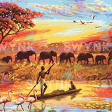 Painting by numbers Africa
