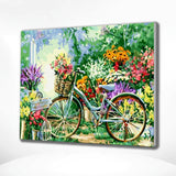Painting by numbers Bicycle with Flowers