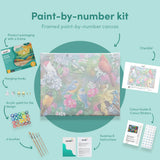 Painting by numbers Birds with the Flowers