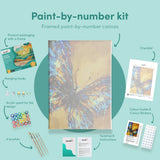 Paint by numbers Blå Fjäril
