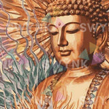 Painting by numbers Buddha Brown