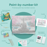 Painting by numbers Buddha Pink Flowers