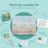 Painting by numbers Bus with Animals