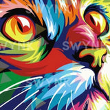Painting by numbers Cat head