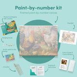 Painting by numbers Chickens