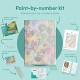 Painting by numbers Colourful Hearts