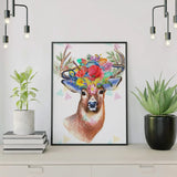 Painting by numbers Deer with Flowers Antlers