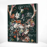 Painting by numbers Deer with Flowers