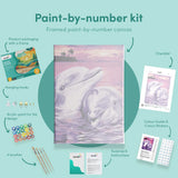 Painting by numbers Dolphins in Love