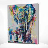 Pintura por números Elefante e Bebê
