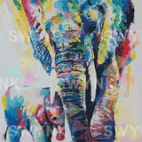 Pintura por números Elefante e Bebê