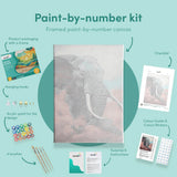 Painting by numbers Elephant with Pink Cloud