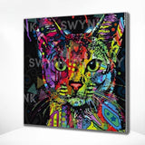 Painting by numbers Happy Cat